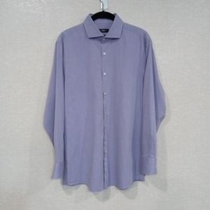 Hugo Boss Sharp Fit Light Purple Dress Shirt 16 32/33 Perfect Condition